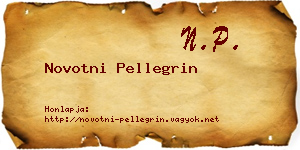 Novotni Pellegrin névjegykártya